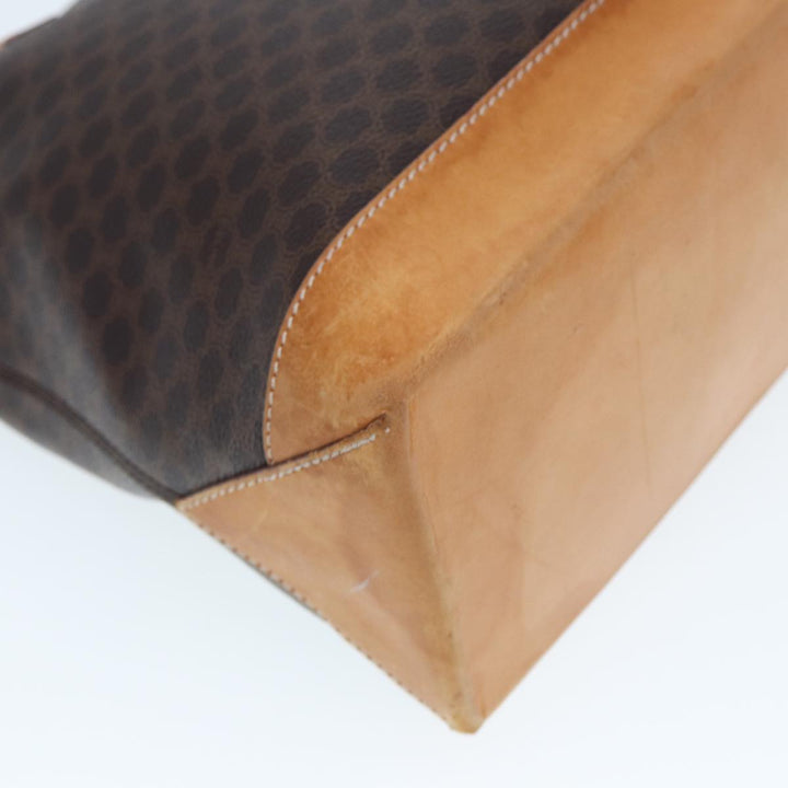Celine Macadam Canvas Tote Bag PVC Brown Auth yk13229