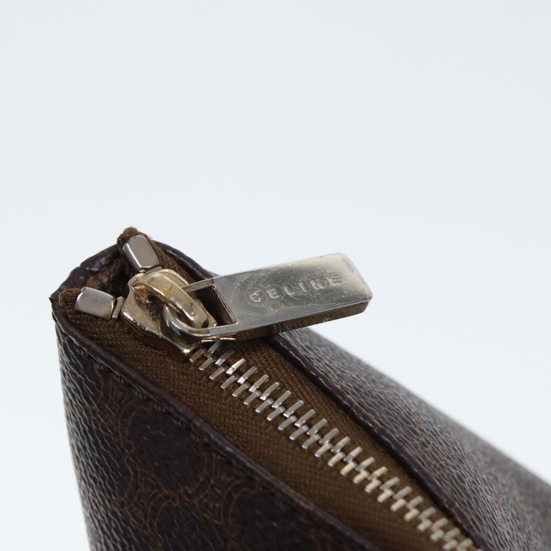 Celine Macadam Canvas Tote Bag PVC Brown Auth yk13229