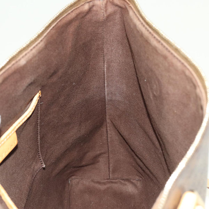 Celine Macadam Canvas Tote Bag PVC Brown Auth yk13229