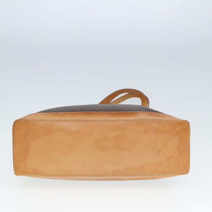Celine Macadam Canvas Tote Bag PVC Brown Auth yk13229