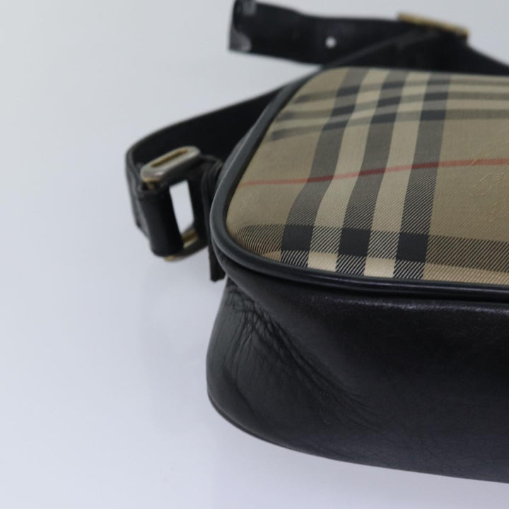 BurberrySs Nova Check Shoulder Bag Canvas Beige Auth yk13298