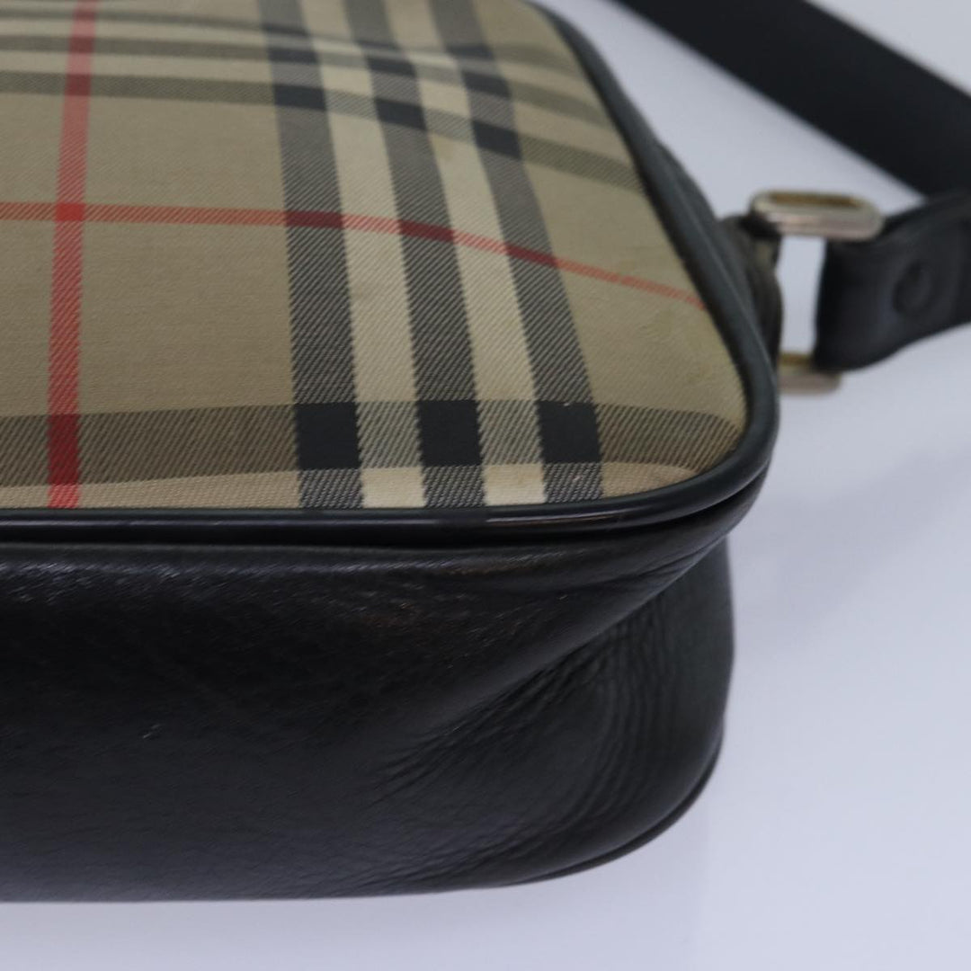 BurberrySs Nova Check Shoulder Bag Canvas Beige Auth yk13298