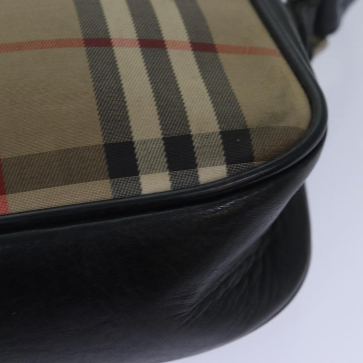 BurberrySs Nova Check Shoulder Bag Canvas Beige Auth yk13298