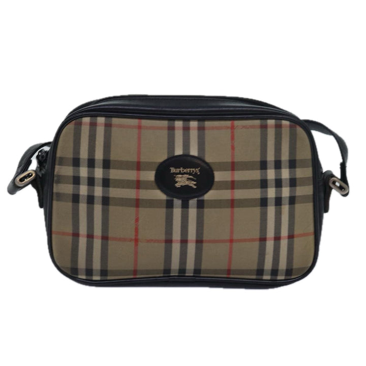 BurberrySs Nova Check Shoulder Bag Canvas Beige Auth yk13298