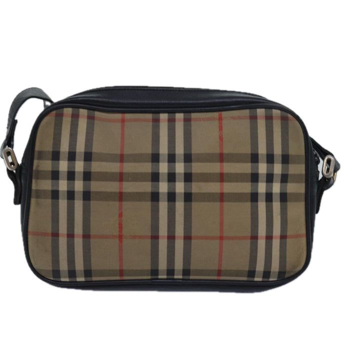 BurberrySs Nova Check Shoulder Bag Canvas Beige Auth yk13298