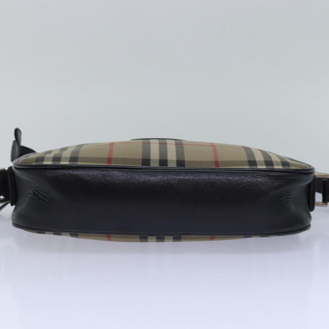 BurberrySs Nova Check Shoulder Bag Canvas Beige Auth yk13298