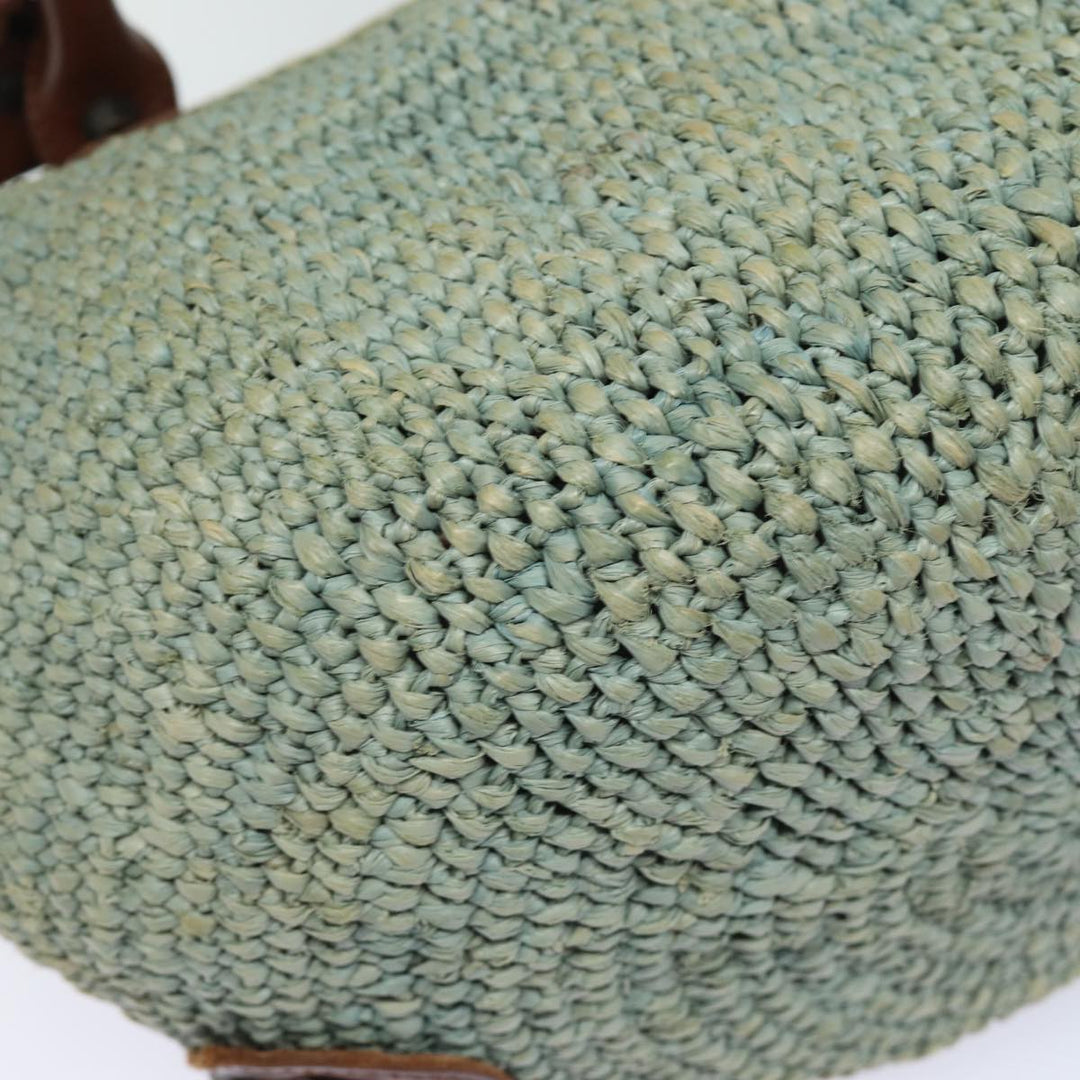 Top Quality Balenciaga Hand Bag Raffia Blue 236741 Auth yk13377