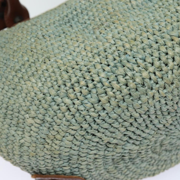 Top Quality Balenciaga Hand Bag Raffia Blue 236741 Auth yk13377