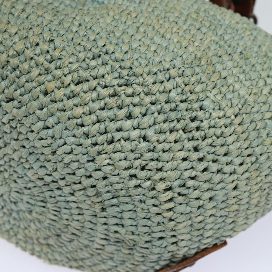 Top Quality Balenciaga Hand Bag Raffia Blue 236741 Auth yk13377