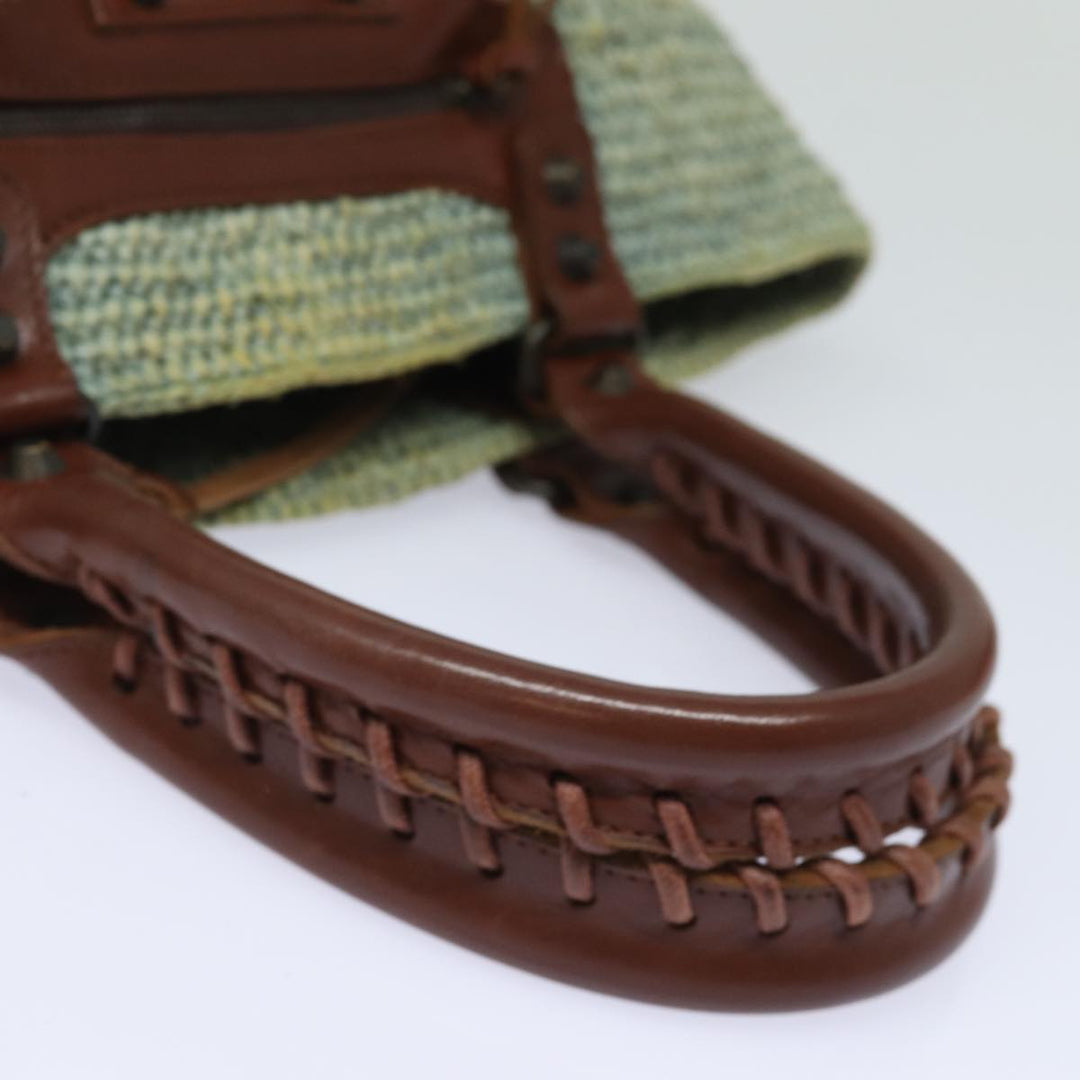 Top Quality Balenciaga Hand Bag Raffia Blue 236741 Auth yk13377