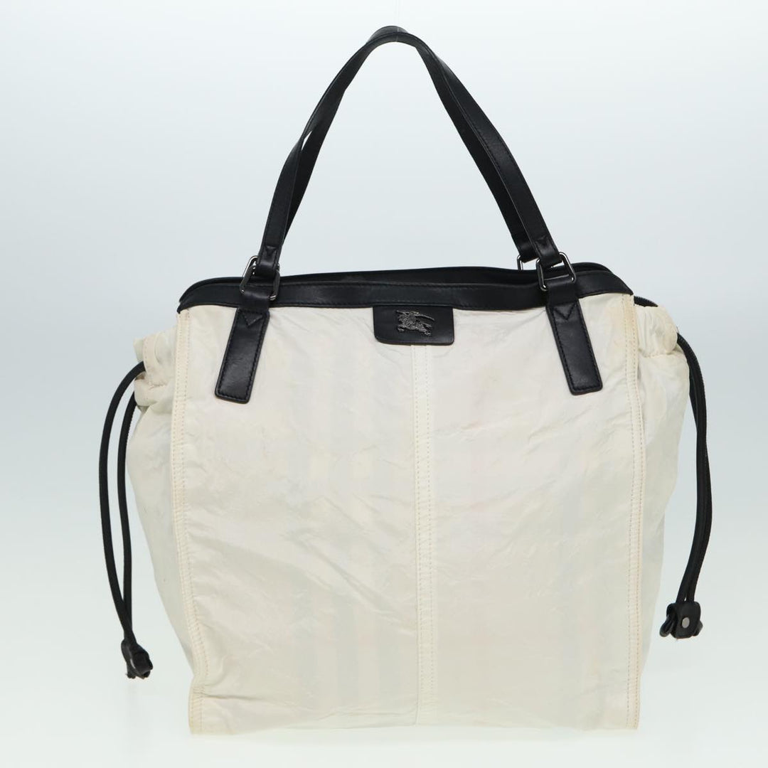 Burberry Gucci GG Canvas Tote Bag Nylon 2Set Beige White Auth yk13418
