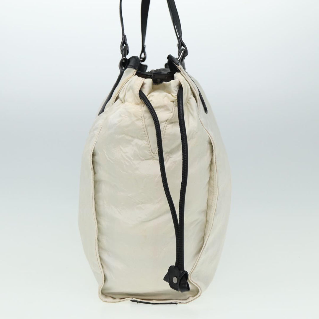 Burberry Gucci GG Canvas Tote Bag Nylon 2Set Beige White Auth yk13418