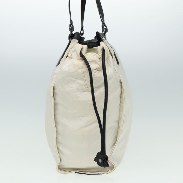 Burberry Gucci GG Canvas Tote Bag Nylon 2Set Beige White Auth yk13418
