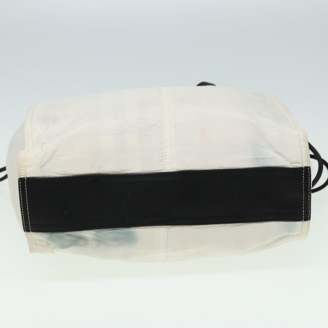Burberry Gucci GG Canvas Tote Bag Nylon 2Set Beige White Auth yk13418