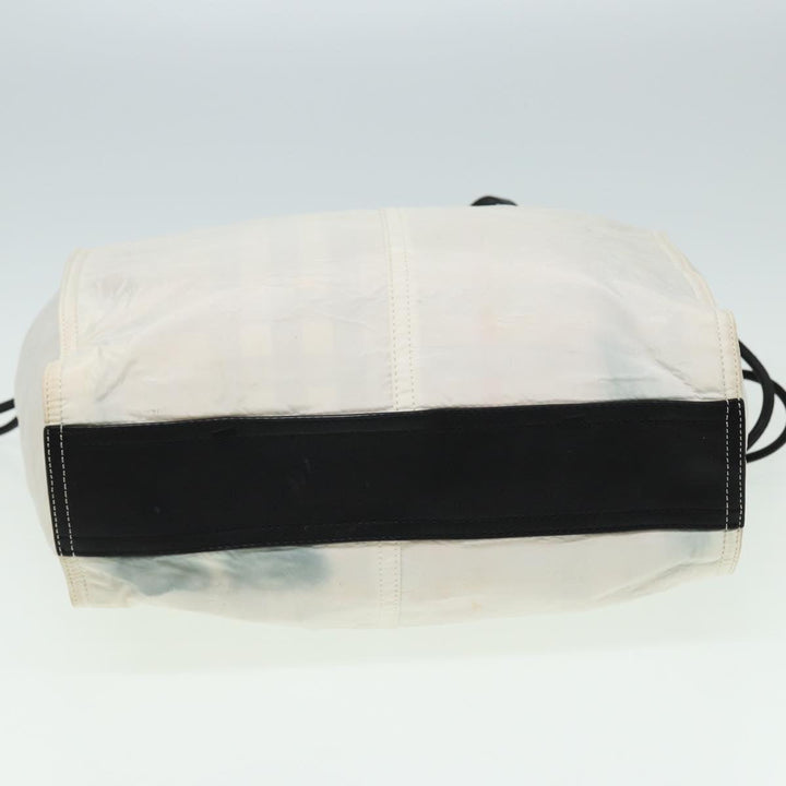 Burberry Gucci GG Canvas Tote Bag Nylon 2Set Beige White Auth yk13418