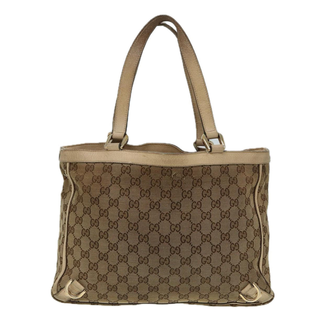 Burberry Gucci GG Canvas Tote Bag Nylon 2Set Beige White Auth yk13418