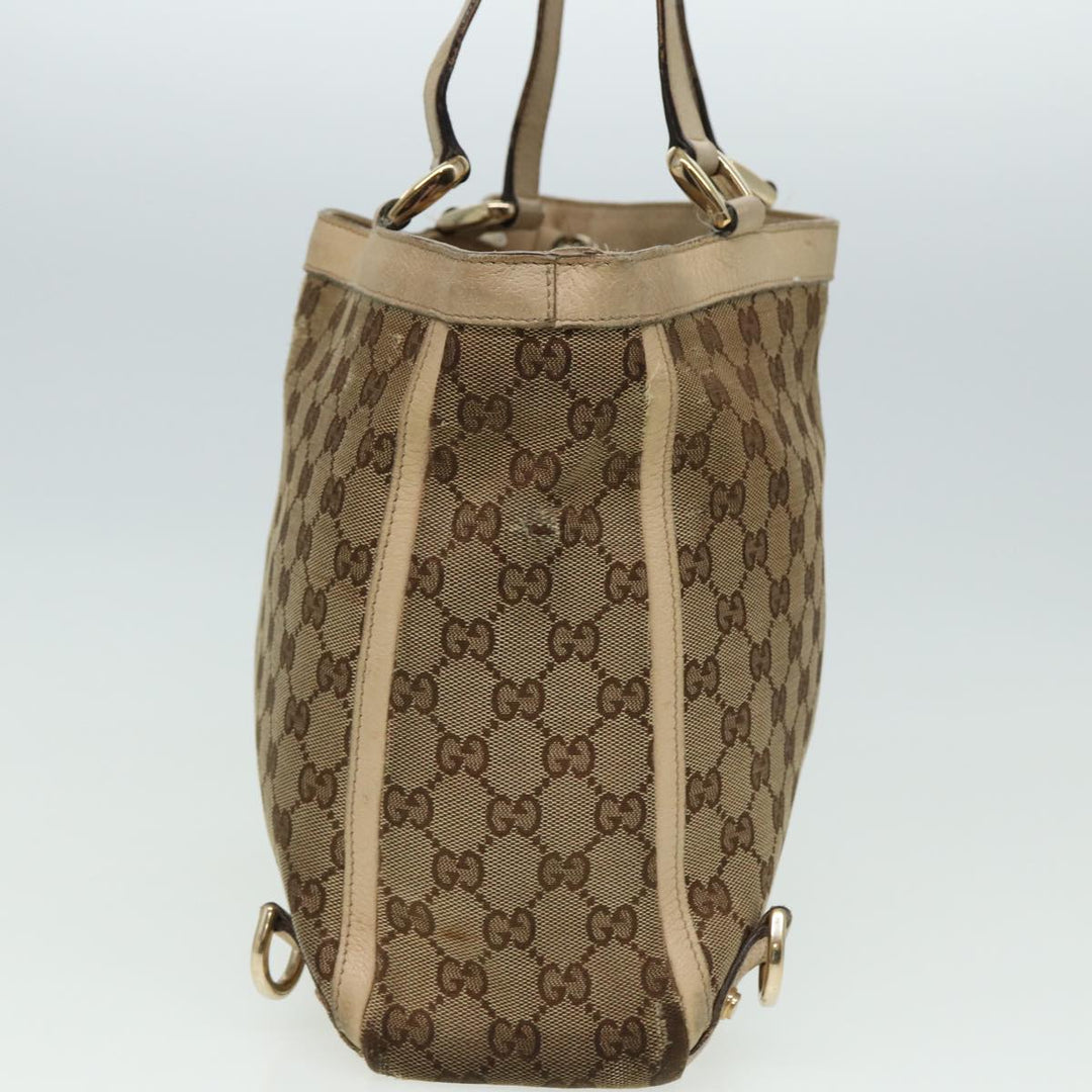 Burberry Gucci GG Canvas Tote Bag Nylon 2Set Beige White Auth yk13418