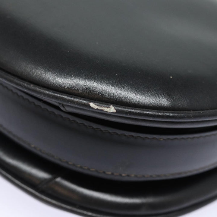 Celine Shoulder Bag Leather Black 13626