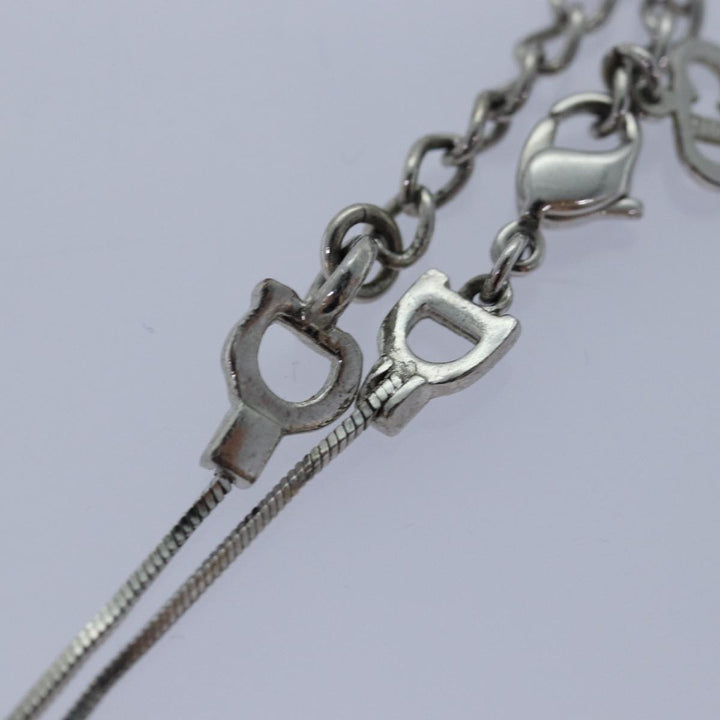 CHRISTIAN Top quality Dior Bracelet metal Silver Auth yk13673