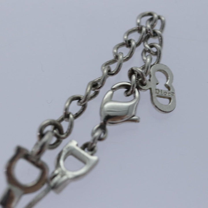 CHRISTIAN Top quality Dior Bracelet metal Silver Auth yk13673