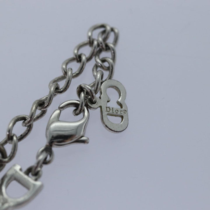 CHRISTIAN Top quality Dior Bracelet metal Silver Auth yk13673