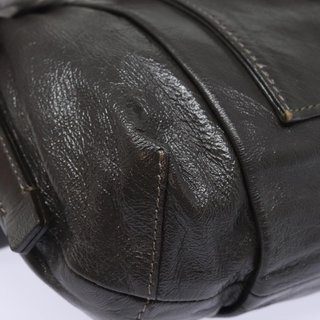 Chloe Hand Bag Enamel Brown yk13703