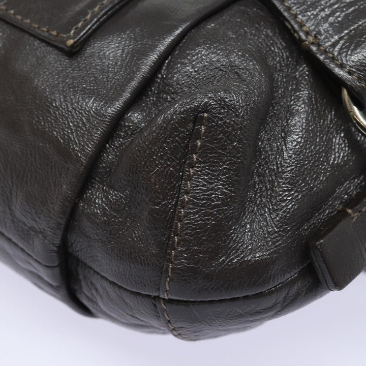 Chloe Hand Bag Enamel Brown yk13703