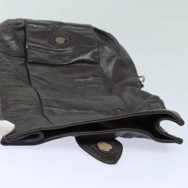 Chloe Hand Bag Enamel Brown yk13703