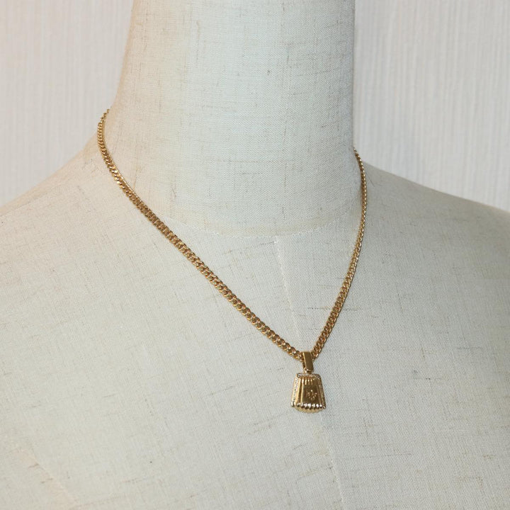 CHRISTIAN Top quality Dior Necklace metal Gold Auth yk13763