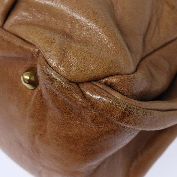Chloe Hand Bag Leather Brown yk13778