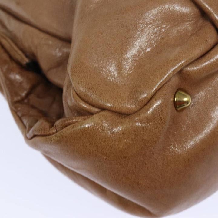 Chloe Hand Bag Leather Brown yk13778