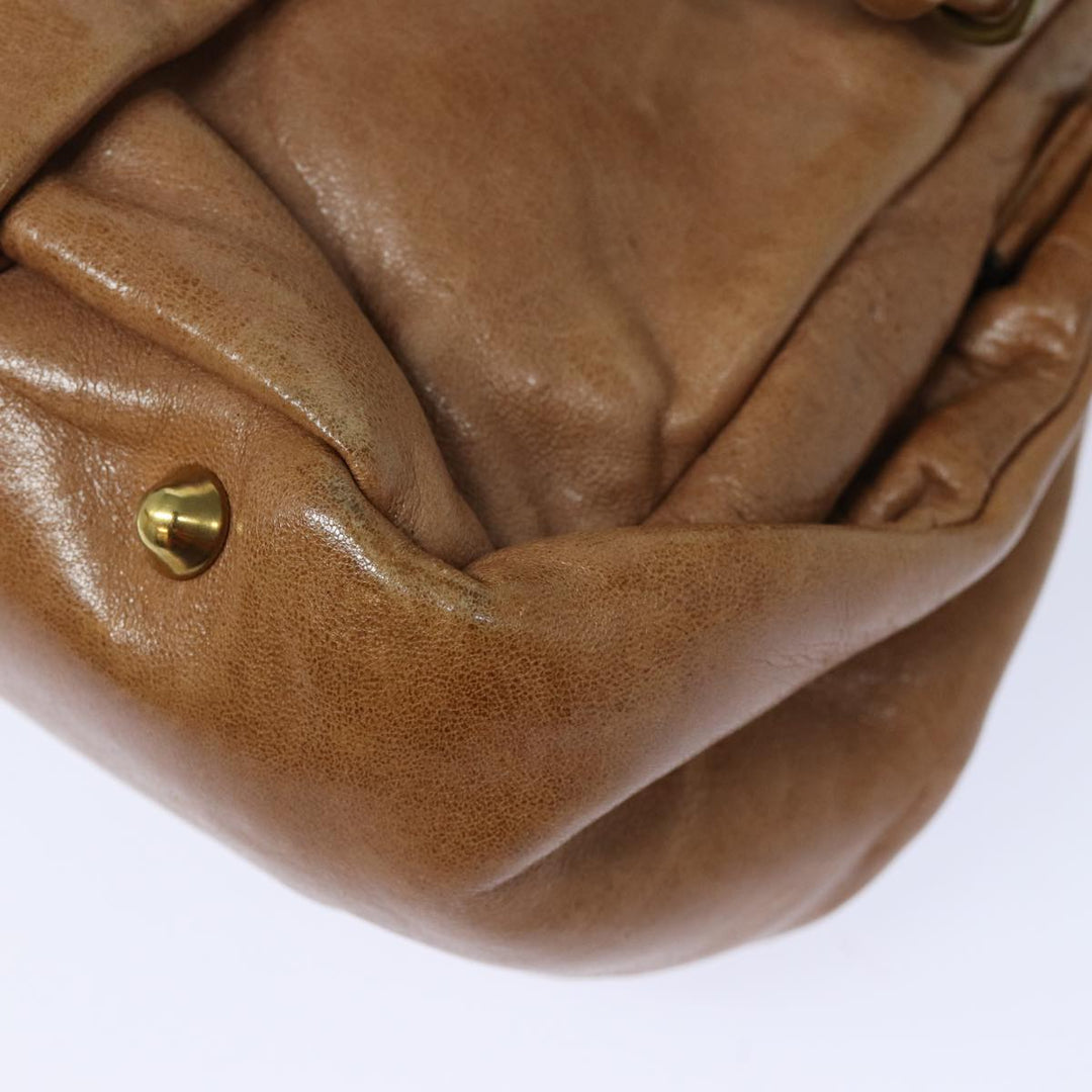 Chloe Hand Bag Leather Brown yk13778