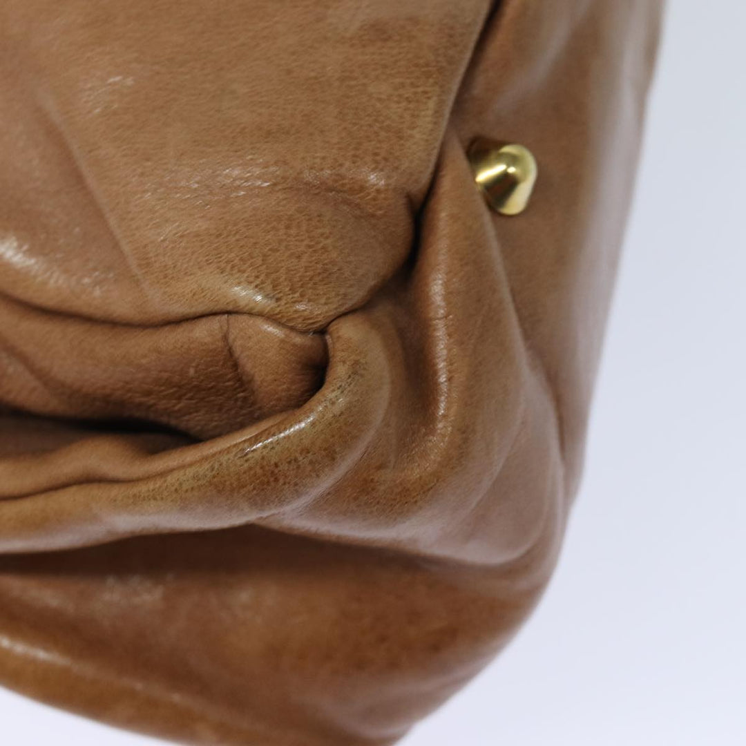 Chloe Hand Bag Leather Brown yk13778