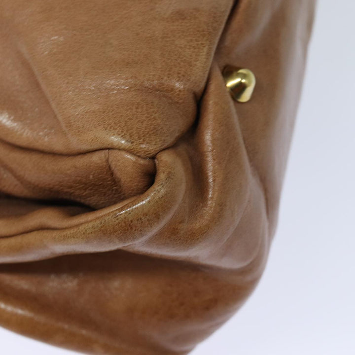 Chloe Hand Bag Leather Brown yk13778