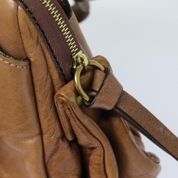 Chloe Hand Bag Leather Brown yk13778