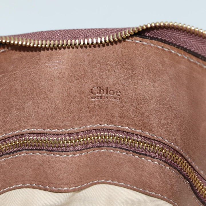 Chloe Hand Bag Leather Brown yk13778