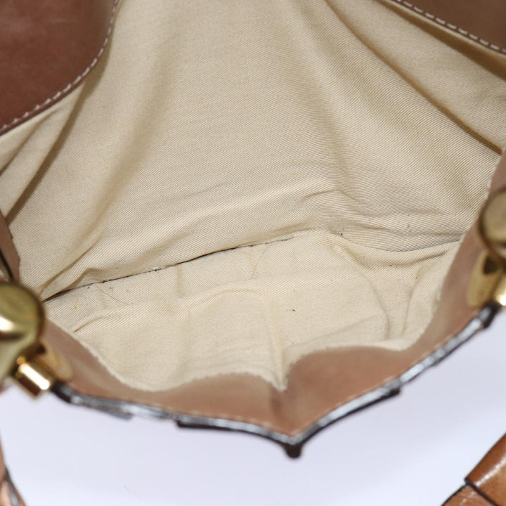 Chloe Hand Bag Leather Brown yk13778