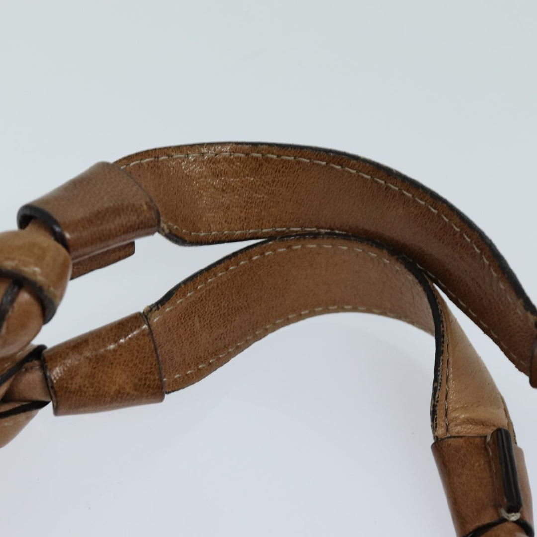 Chloe Hand Bag Leather Brown yk13778