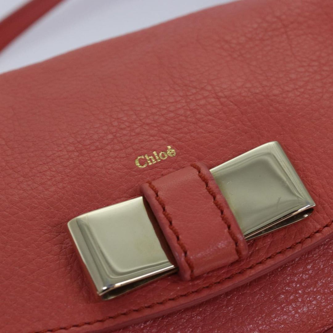 Chloe Lily Hand Bag Leather 2way Pink yk13779