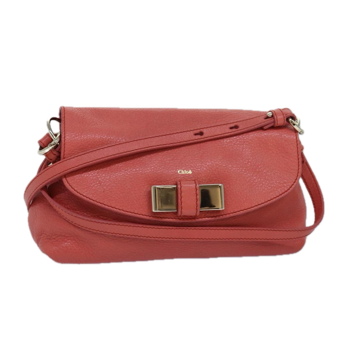 Chloe Lily Hand Bag Leather 2way Pink yk13779