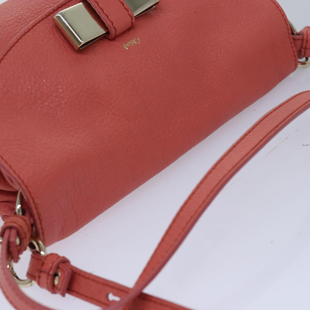 Chloe Lily Hand Bag Leather 2way Pink yk13779
