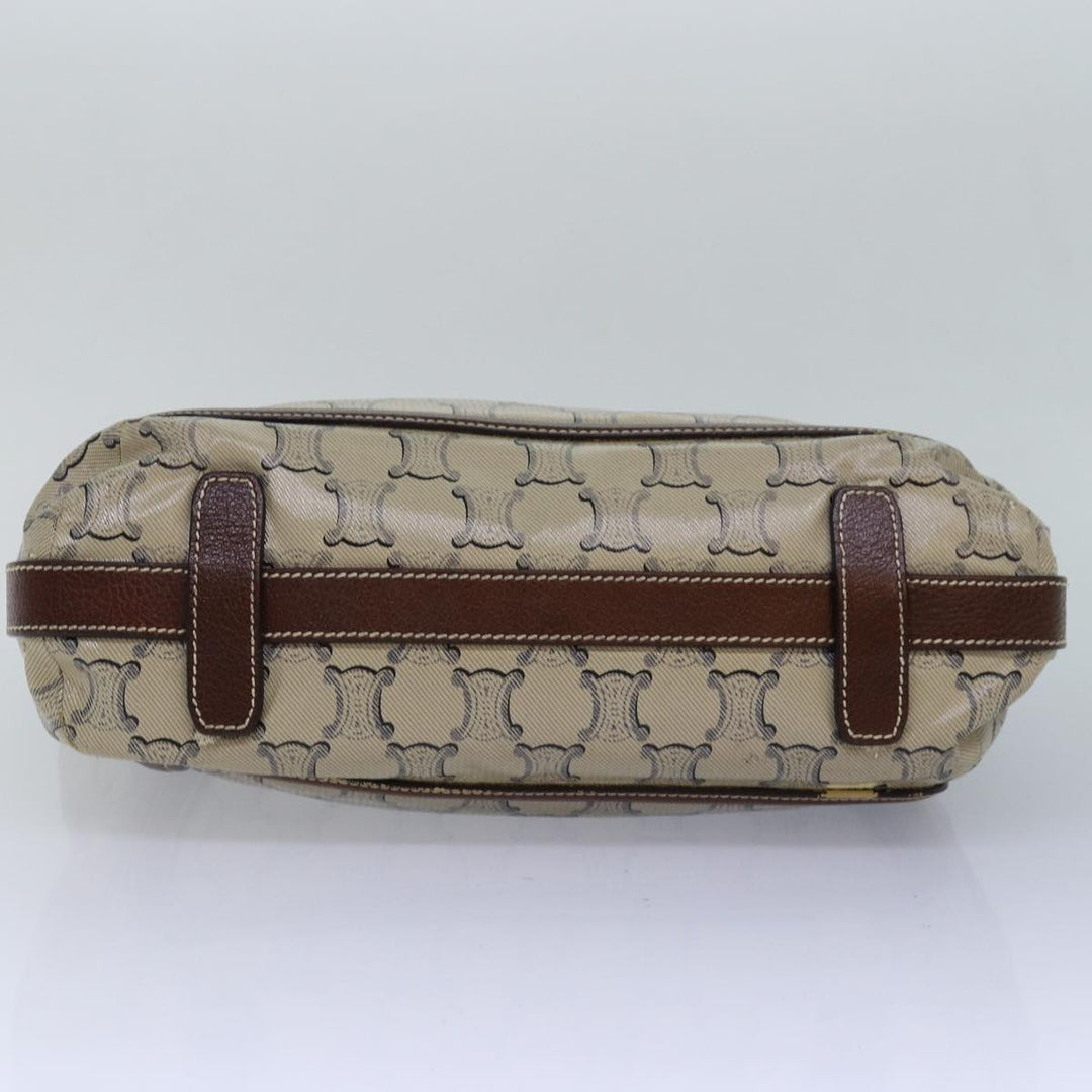 Celine Paris Macadam Canvas Tote Bag Beige Auth yk13781