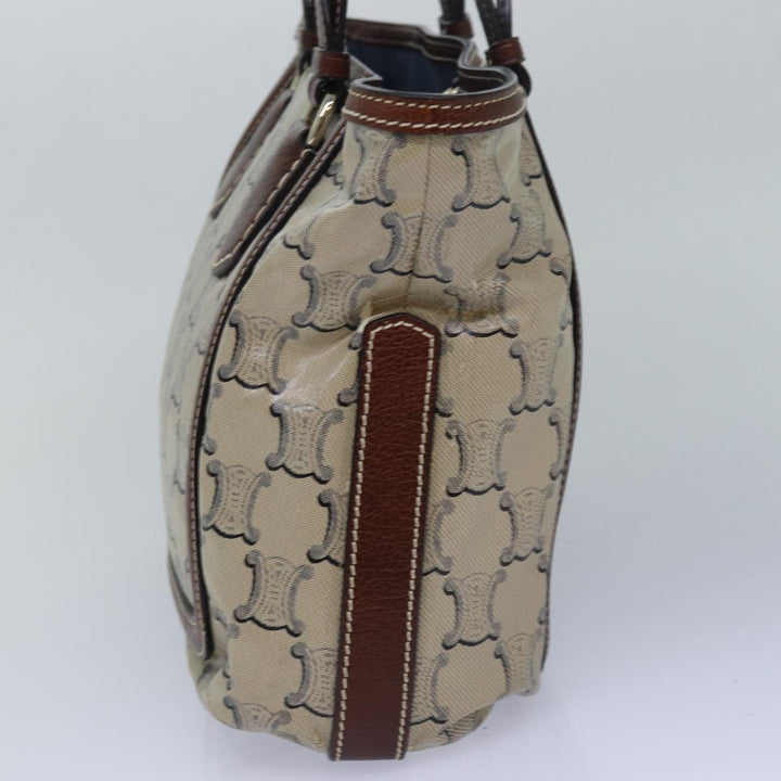 Celine Paris Macadam Canvas Tote Bag Beige Auth yk13781