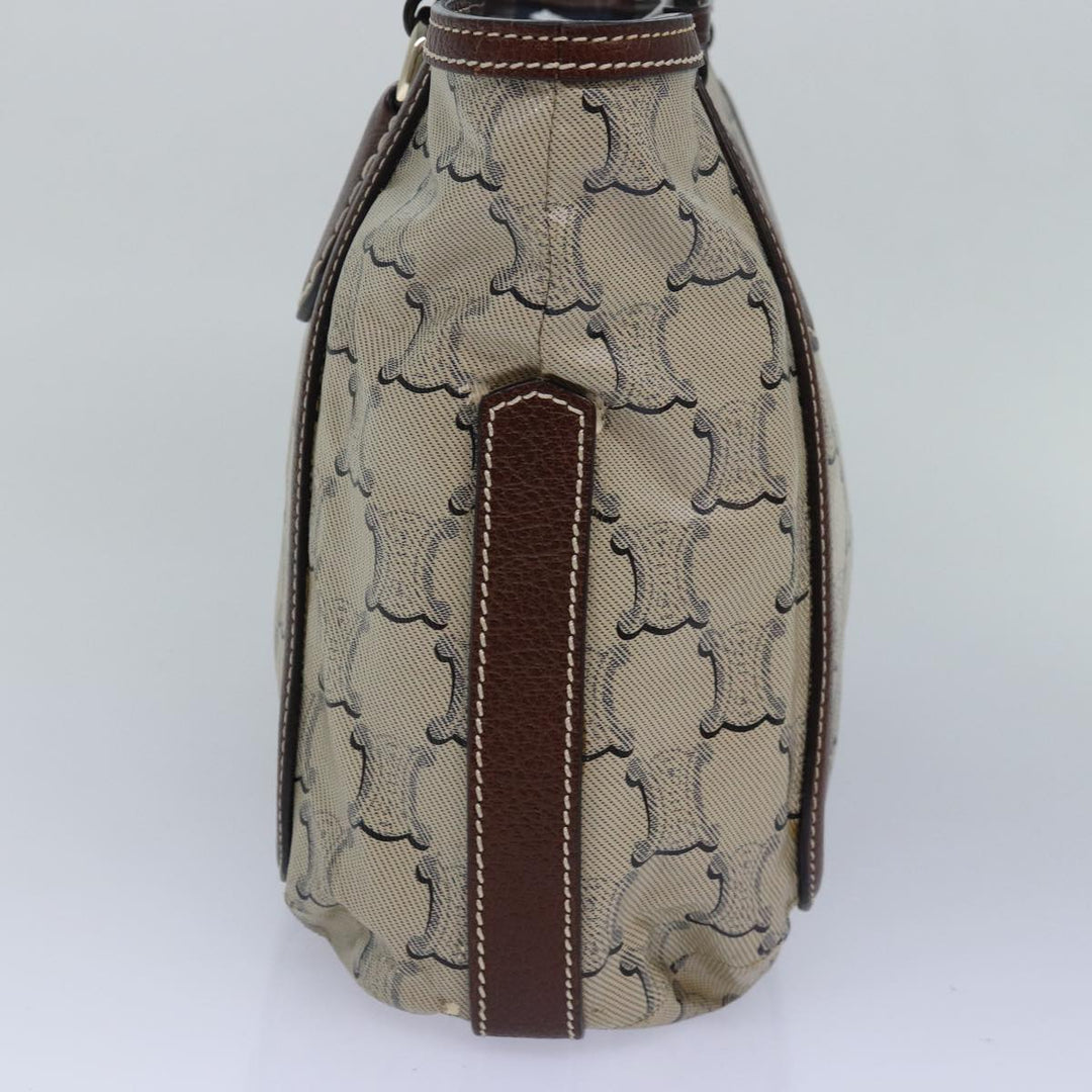 Celine Paris Macadam Canvas Tote Bag Beige Auth yk13781