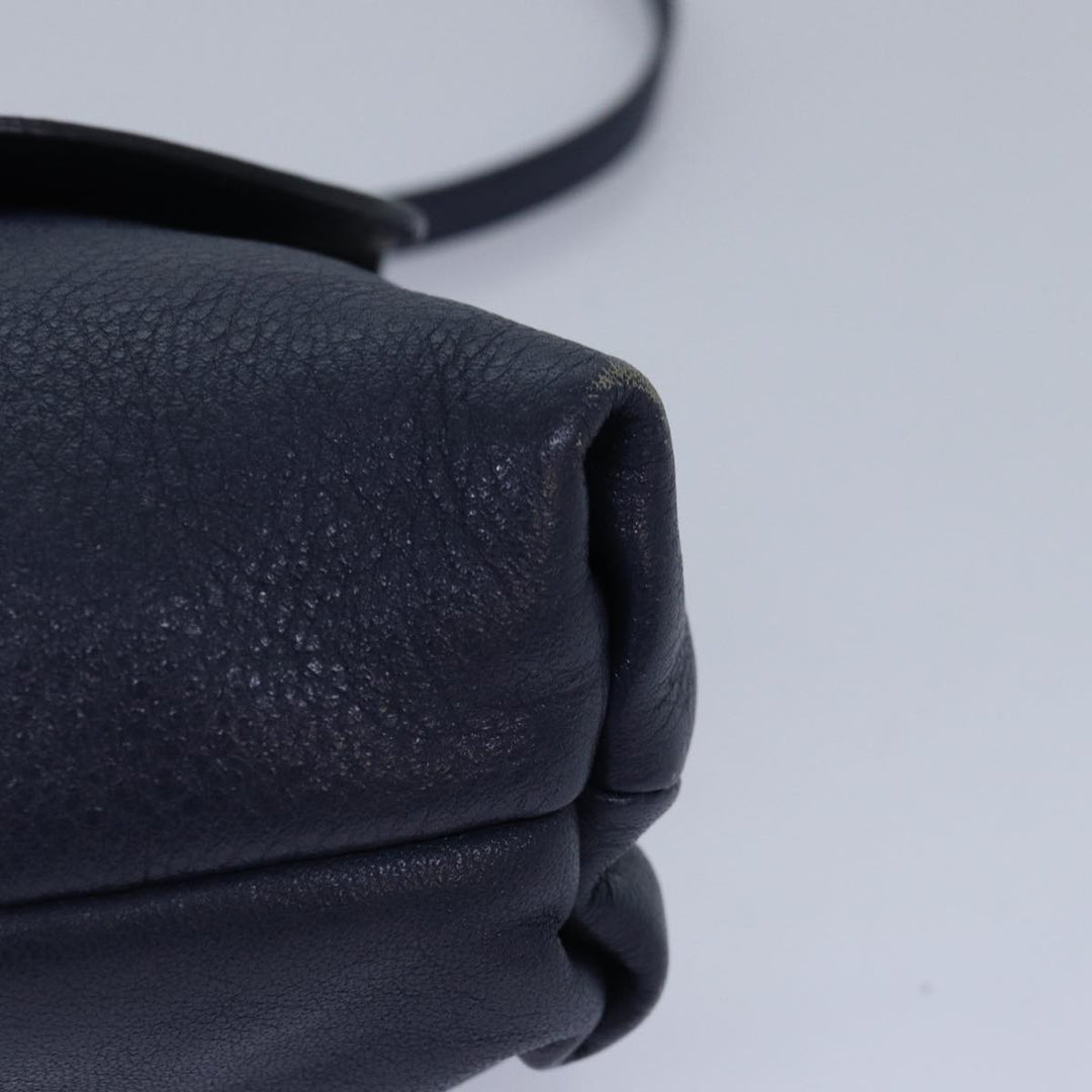 Chloe Lily Shoulder Bag Leather Navy yk13791