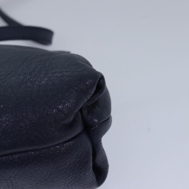 Chloe Lily Shoulder Bag Leather Navy yk13791
