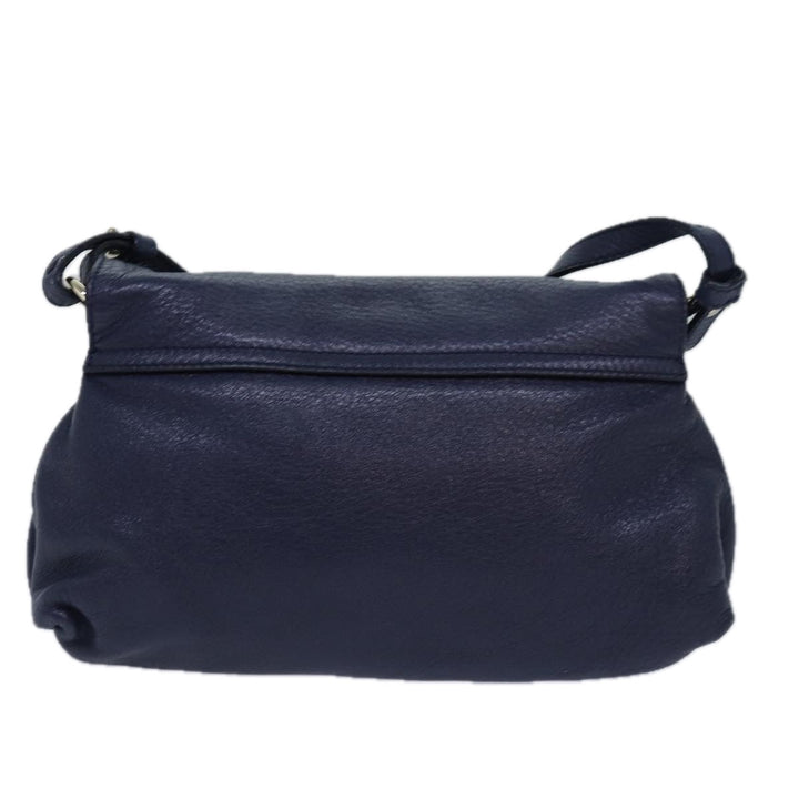 Chloe Lily Shoulder Bag Leather Navy yk13791
