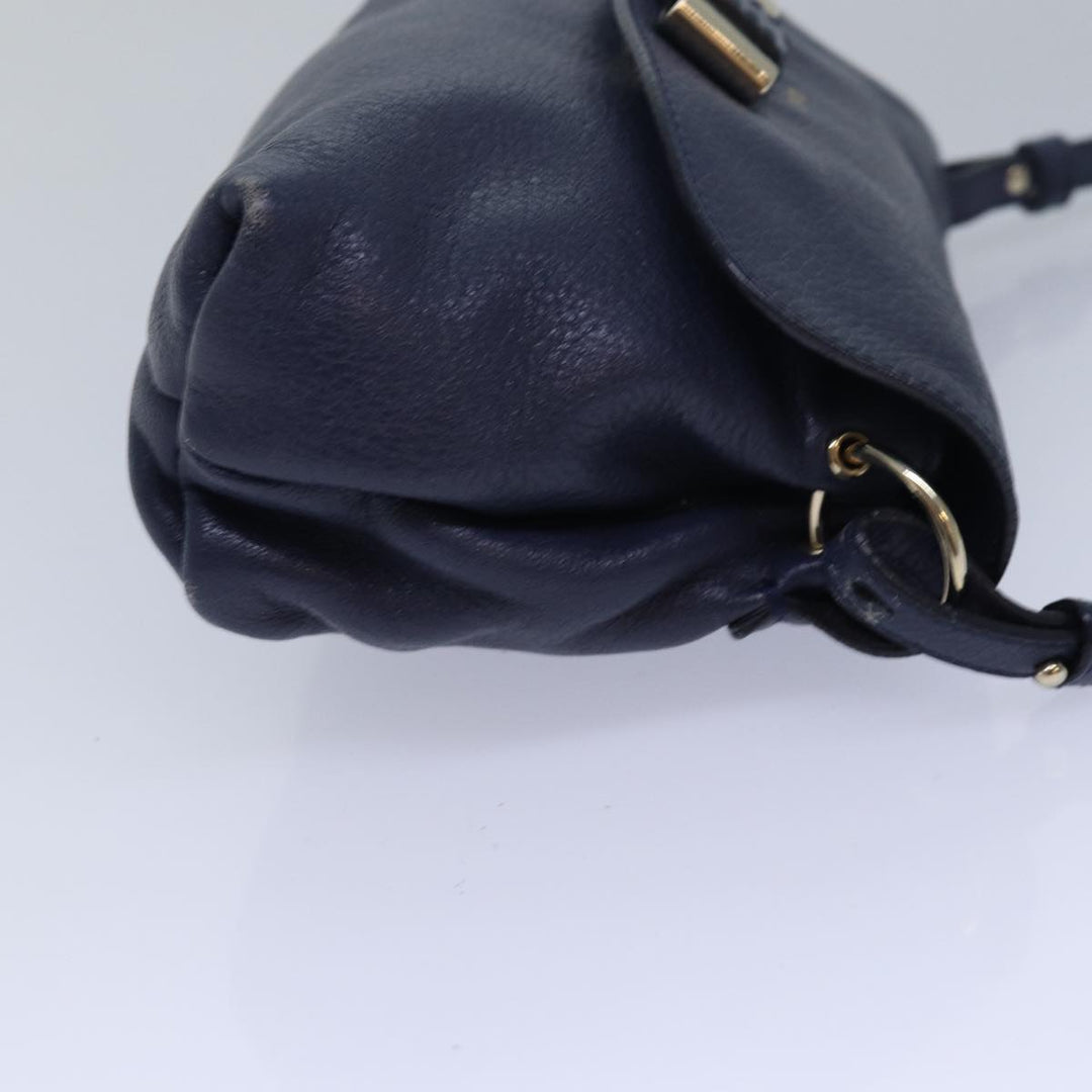 Chloe Lily Shoulder Bag Leather Navy yk13791