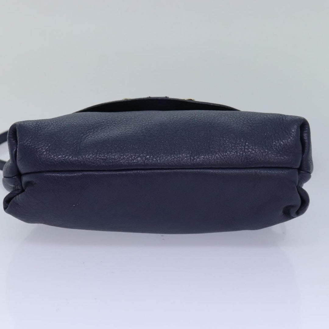Chloe Lily Shoulder Bag Leather Navy yk13791