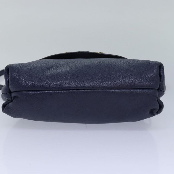 Chloe Lily Shoulder Bag Leather Navy yk13791